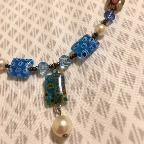 Emily Ray Millefiori Glass Sterling Silver Set - Picture 3 of 4